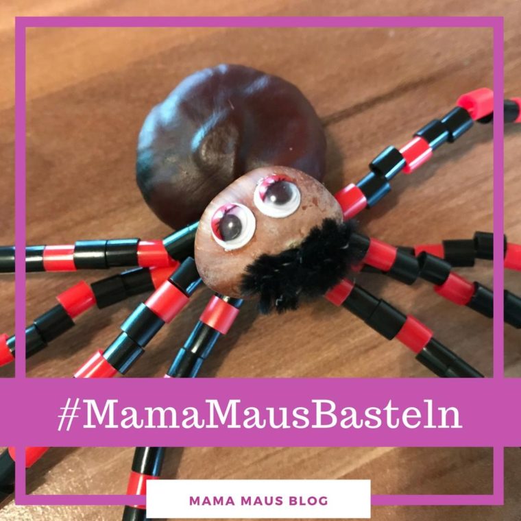 #MamaMausBasteln für Kinder – Halloween – Spinne Herbert