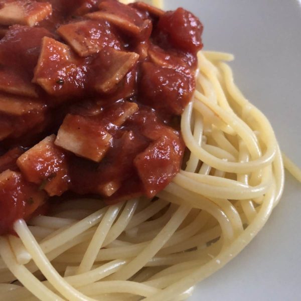 Rezept für Wurstsoße zu Spaghetti